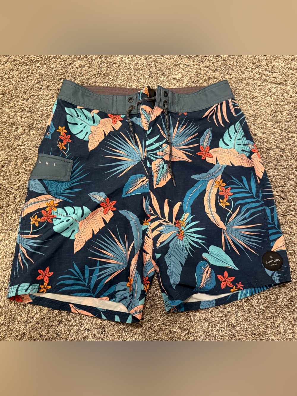 Rip Curl Men’s Tropical Floral Board Shorts Size 18/XL Mens Surf Swim Trunks